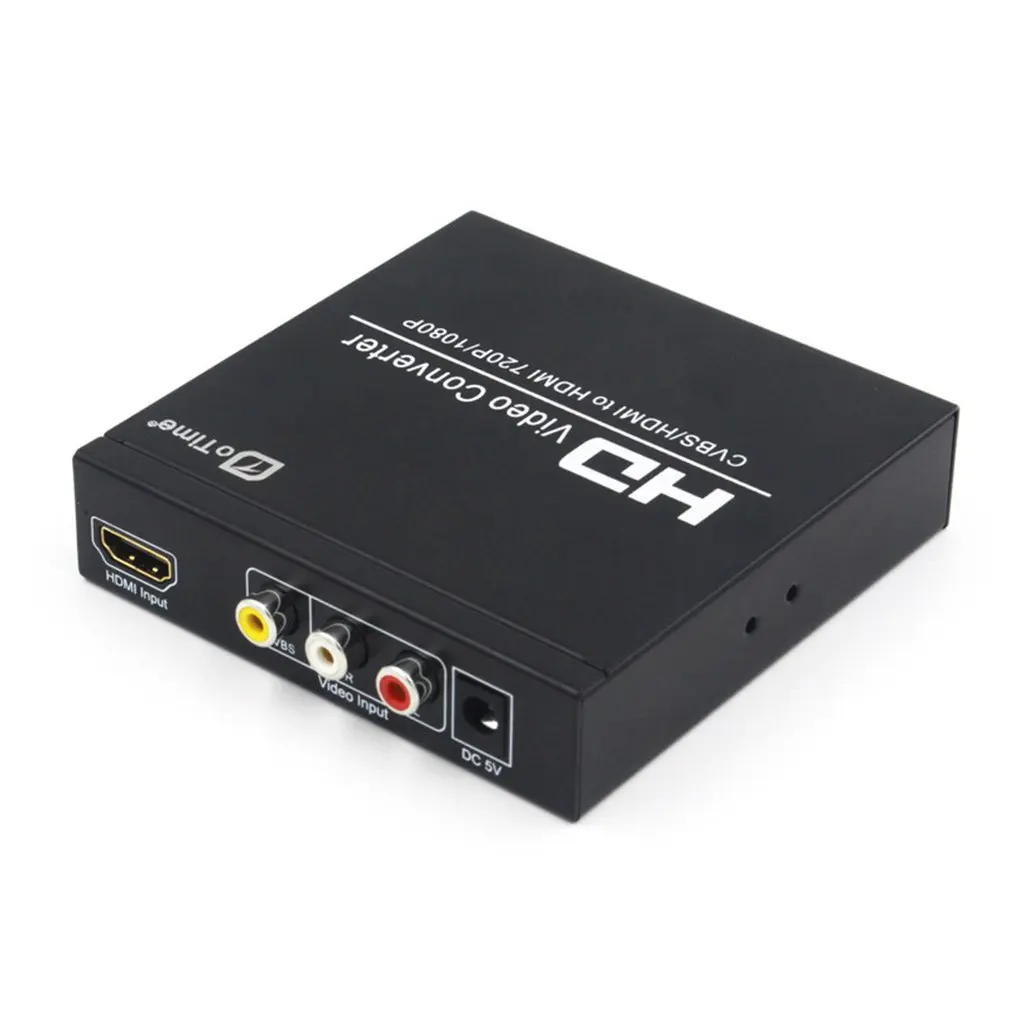 CVBS/HDMI к преобразователь видеосигнала HDMI AV адаптер Поддержка 720 P/1080 P коаксиальный выход NTSC PAL видео
