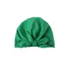 2019 Brand New Newborn Toddler Kids Baby Boy Girl Turban Cotton Bowknot Candy Color Solid Warm Beanie Hat Hospital Winter Cap 3