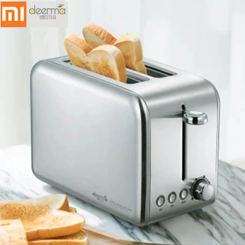

Xiaomi Deerma Electric Bread Toaster Stainless Steel Household Baking Bread Maker Breakfast Machine Kitchen Toast Sandwich Grill
