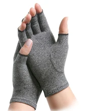 NEW1 пара для женщин и мужчин Хлопок эластичная рука артрита боли в суставах облегчение перчатки терапия открытый палец компрессионные перчатки
