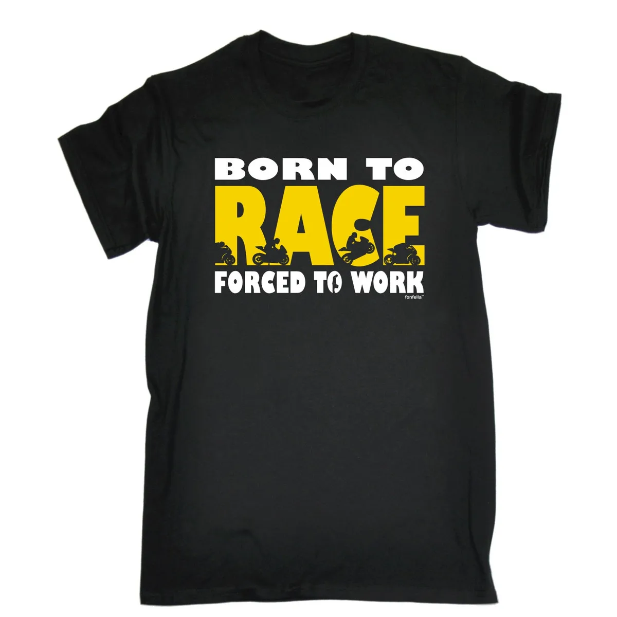BORN TO Racing FORCED 2 Рабочая Футболка мотоцикл Супербайк моторный Байкер подарок на