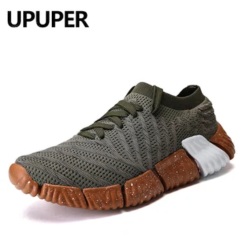 

UPUPER Four Seasons Couple Sneakers Breathable Mesh Lace-Up Men Running Shoes Professional Training Women Sports Shoes 2019