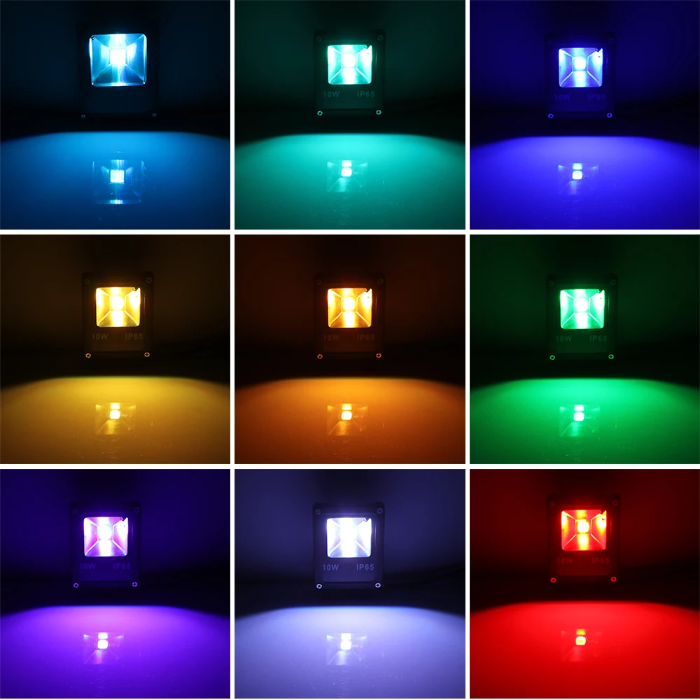 AC 85 245V прожектор 20W RGB LED лампа для газона пульт дистанционного управления