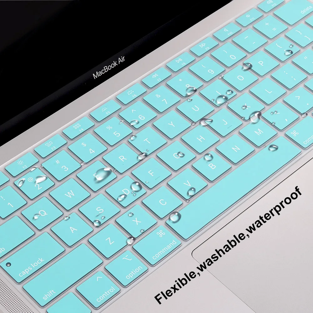 Redlai силиконовый мягкий ТПУ Клавиатура чехол для Apple MacBook новейший Air 13 2018 A1932