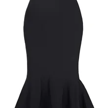 Офисные женские юбки в западном стиле; женская модная Рабочая Деловая одежда из органической кожи; Повседневная Юбка До Колена в стиле Русалочки; Юбка До Колена; faldas mujer