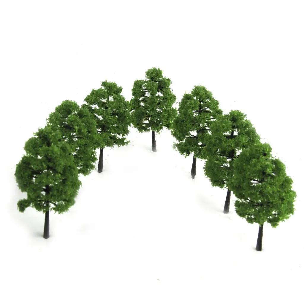 

FBIL-Scenery Landscape Train Railroad Model Trees Scale 1:100 20pcs Dark Green
