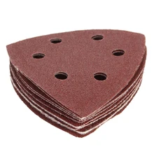 10pcs Mouse Sanding Sheets 40 60 80 100 120Grit Sanding Discs Sanding Sheets Triangle Sander Grinder Paper for Abrasive Tools
