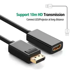 1 шт. 20 см Ultra HD Дисплей порты и разъёмы мужчин HDMI Женский кабель конвертер адаптер для ПК компьютер Dell