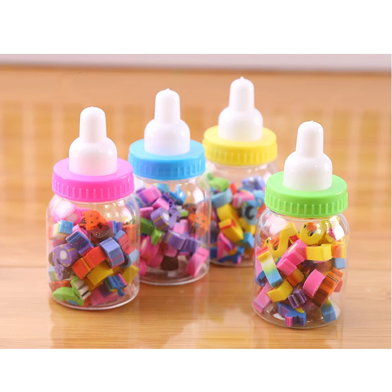 

25 Pcs Cute Fruit Cuisine Shape Rubber Eraser Student Learning Stationery for Child Creative Novelty Erasers New stationery