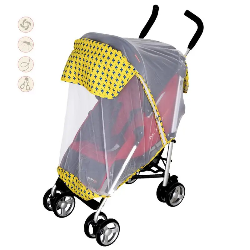 

Baby Stroller Netting Curtain Full Cover Trolley Mosquito Net Cover Universal Umbrella Special Breathable Net