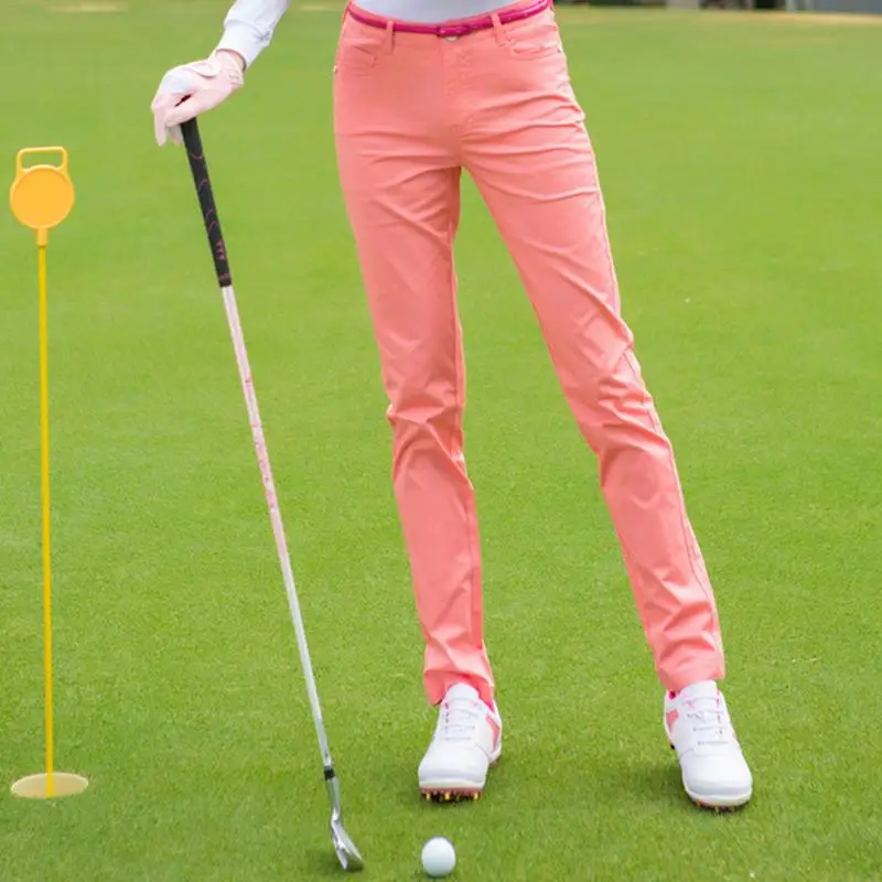 Best Price Cheap QtLgl New Winter Woman Thickening Golf Pants Golf Long Pants Girl High elastic Sport Pants Size XS 3XL