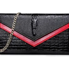 Женская крокодиловая сумка через плечо с цепочкой, мини сумка на плечо с цепочкой, маленькая сумка-мессенджер, женские сумки, кошельки, вечерние клатчи, сумка