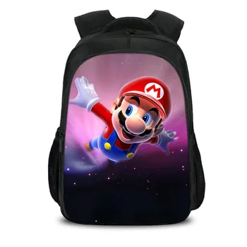 

2020 New Children School Bags Cartoon Doll Super Mario Printing Backpacks For Boys Girls Mario Bros Bag Students Birthdays Gifts