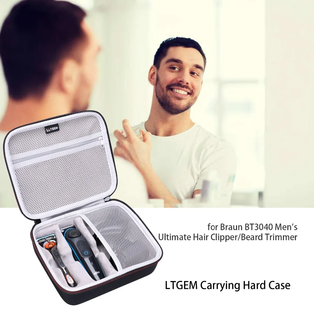 LTGEM إيفا غطاء واقٍ مزخرف لهاتف آيفون ل براون BT3040 الرجال النهائي مقص الشعر/أداة تهذيب اللحية-السفر واقية حمل حقيبة التخزين LTGEM إيفا غطاء واقٍ مزخرف لهاتف آيفون ل براون BT3040 الرجال النهائي مقص الشعر/أداة تهذيب اللحية-السفر واقية حمل حقيبة التخزين
