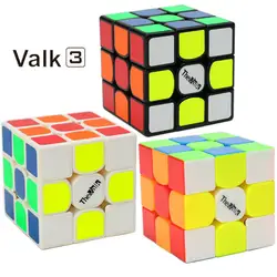 QiYi Valk3 волшебный Нео Куб 55,5 мм Размер 3x3 Professional speed Cube кубики для соревнований Игрушка Черный Stickeless Puzzle Magic Cube