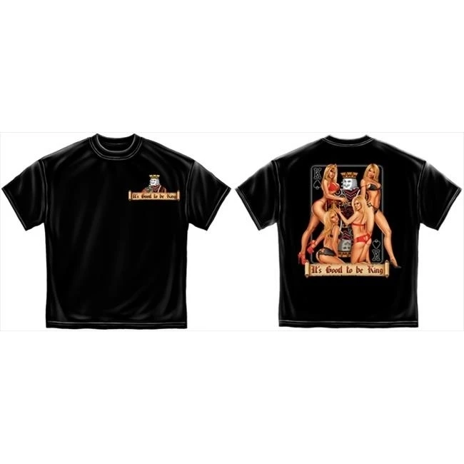 Erazor Bits VA223XXL Its Good To Be King Mens T-Shirt - Black XX-Large |