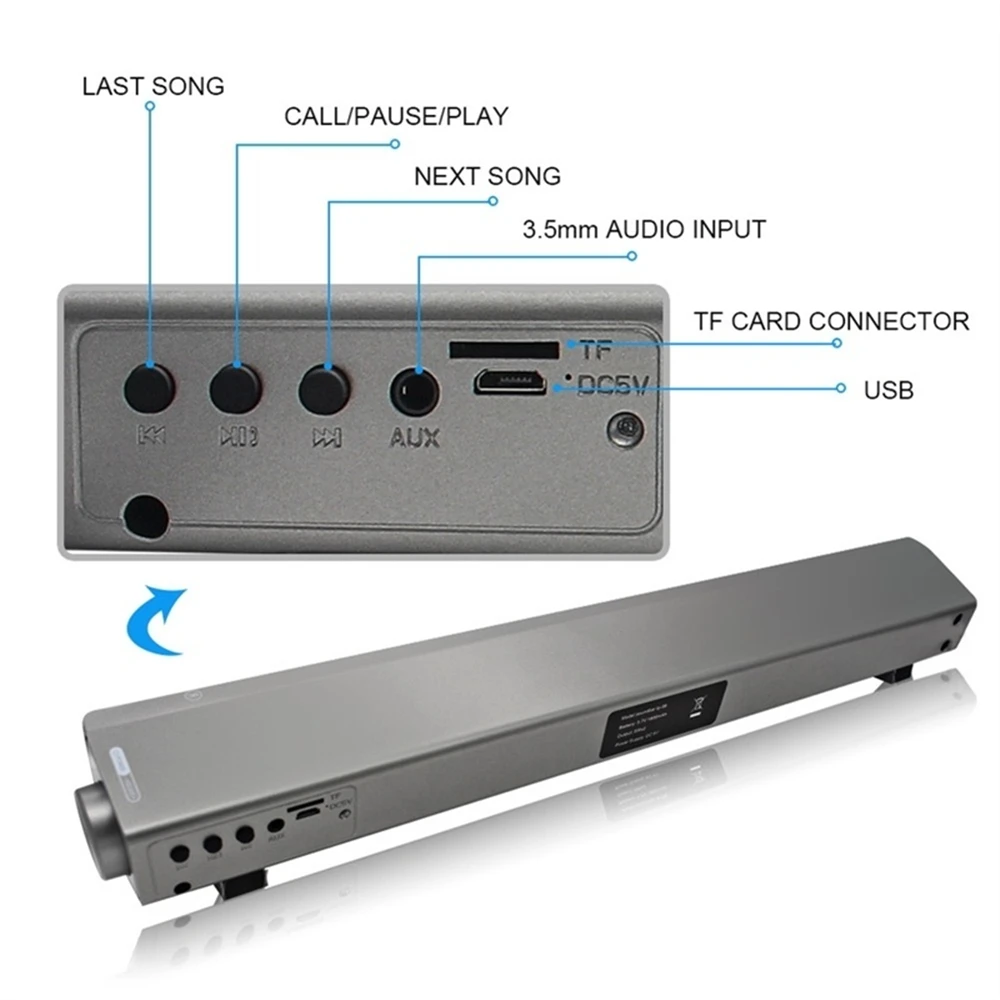 LP-08 звуковая панель с Bluetooth Subwoof Колонка домашний колонки KTV Улучшенный пульт дистанционного управления ТВ BT динамики Soundbar карта штекер Altavoz