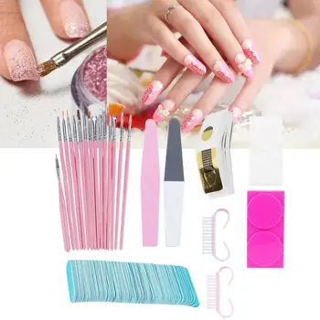 

manicure Nail Art Kit Nail Holder File Pen Extension Nail Tray Brush manicure Tools for New Beginners manicure Set