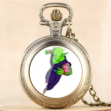 Классические кварцевые карманные часы с изображением дракона из аниме, ожерелье с подвеской для мужчин и женщин, Крутое ожерелье, часы для детей