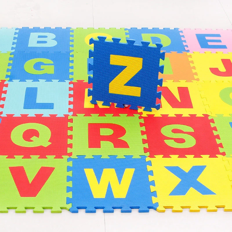 

Alphabet Letter EVA Foam Interlocking Puzzles Set Kids Play Floor Mat Gift