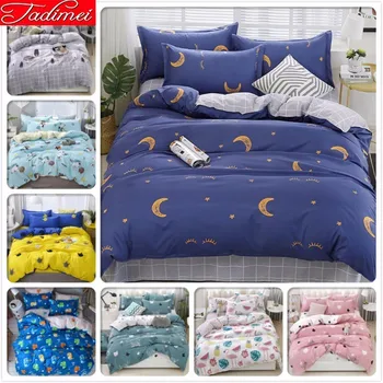 

Blue Night New Duvet Cover Bedding Set Adult Kids Child Boy Soft Cotton Bed Linen Single Full Queen King Size Bedspreads 150x200