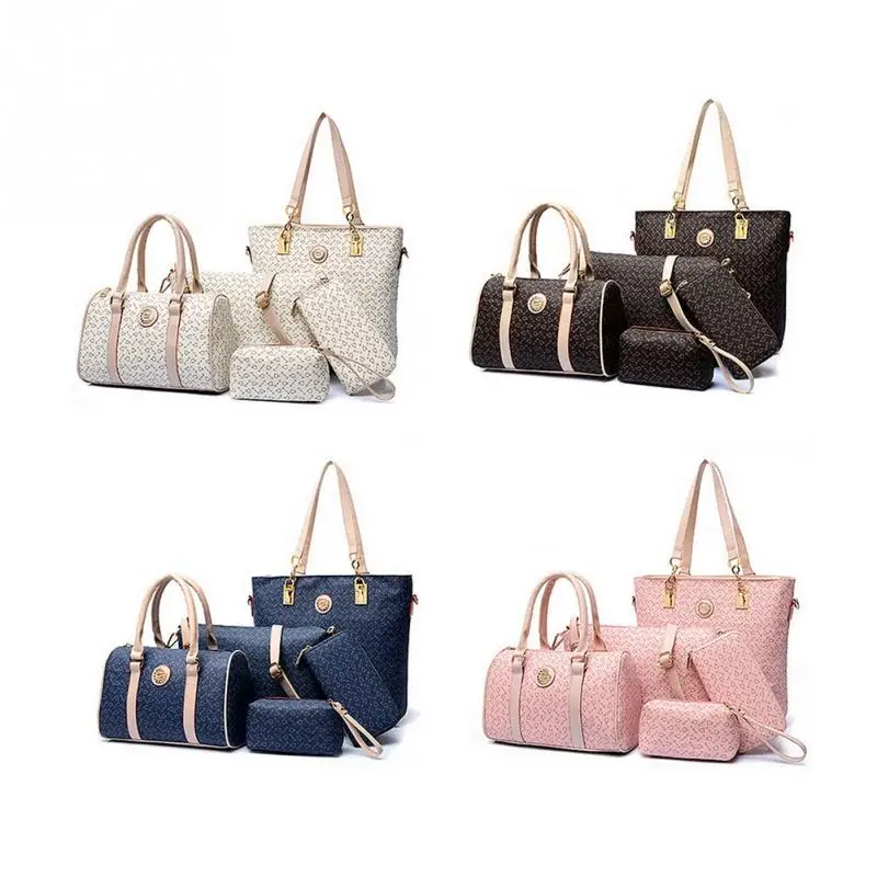 

5Pcs Women PU Leather Packaging bag Sling Shoulder Messenger Bag Purse Set Enough Capacity Quality Display Bag Combination