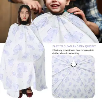 

Flowers Pattern Waterproof Oilproof Anti-static Salon Cape Barber Hairdressing Hair Cutting a