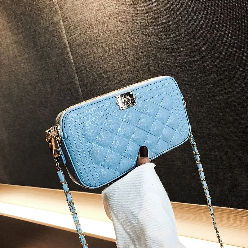 صغيرة 2019 السيدات Crossbody حقائب للنساء الجلود الفاخرة المحافظ حقائب مصمم الإناث حقيبة ساعي الوردي يدّ حقائب سهرى