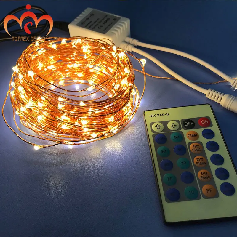 

20m warm white dimmer & 8 models of Twinkling with remote LED copper string light mirror lights wedding decoration christmas