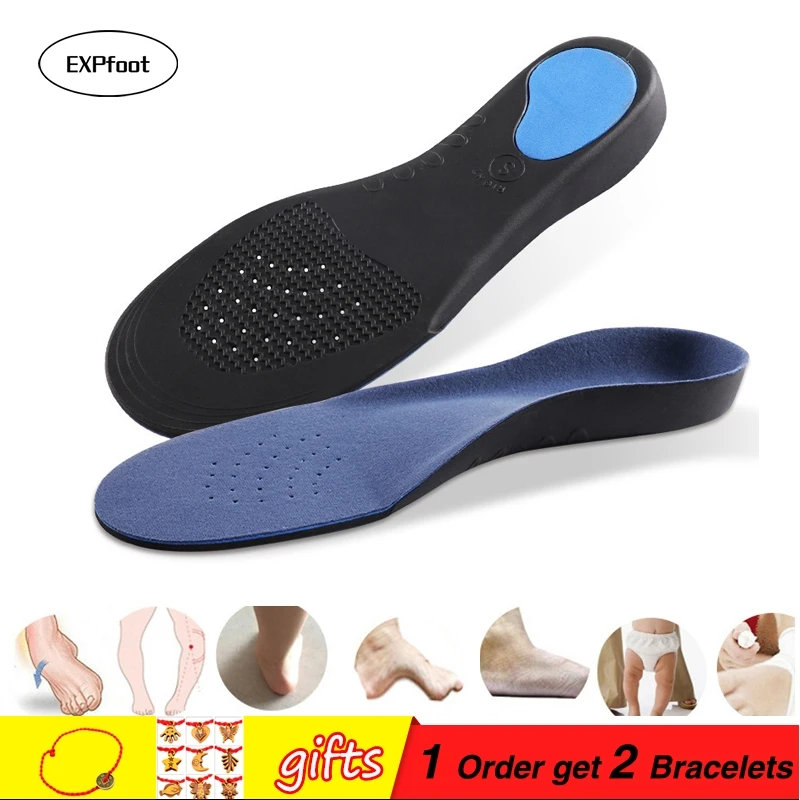 EXPfoot 3D Premium Comfortable plush cloth Orthotic insoles Flat Feet arch support insoles