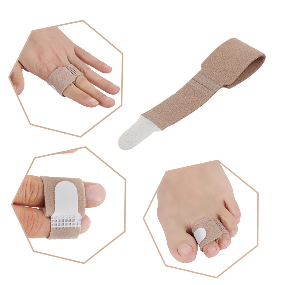 

10 Pcs/lot Fabric Toe Separator Toe Finger Straightener Hammer Toe Hallux Valgus Corrector Bandage Splint Wraps Foot Care #1123