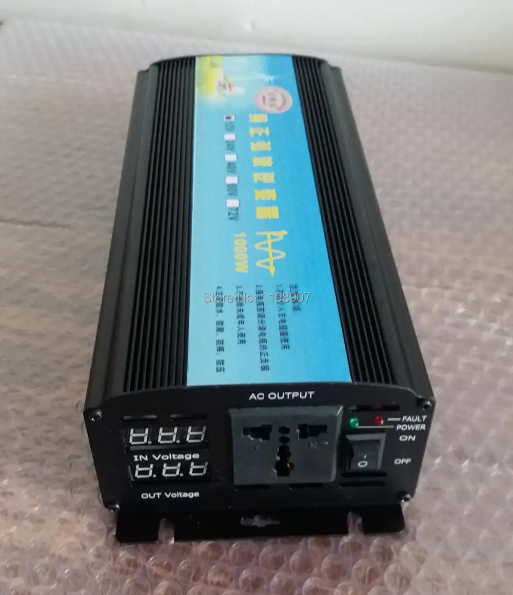 

1000w 12v 24v to 110v 220v 50hz 60hz pure sine wave inverter