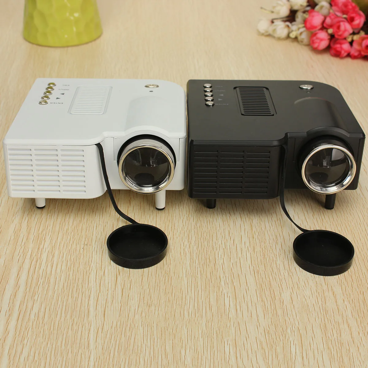 

Portable UG28+ Mini LED Projector HDMI Home Theater PC Laptop VGA USB SD AV 48 Lux