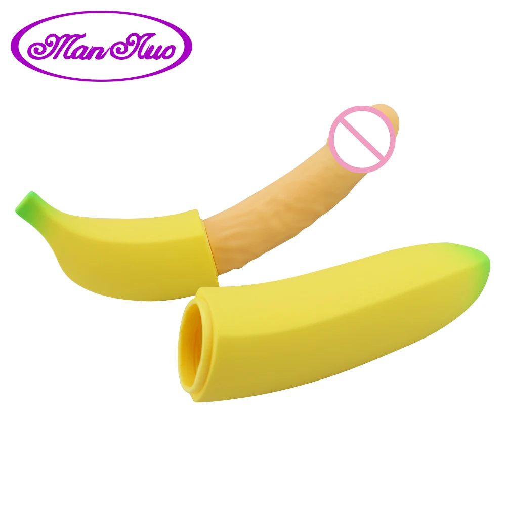 Banana font b Dildo b font Vibrator Massager Realistic font b Dildo b font Female Masturbator