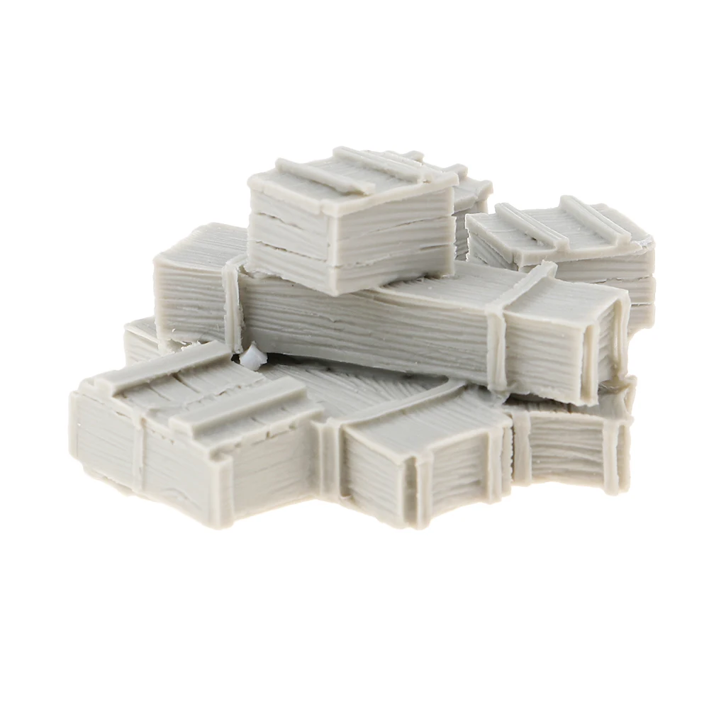 

1/35 Resin Figure Kit 8 Ammunition Boxes Miniature War Game Accessory Unpainted
