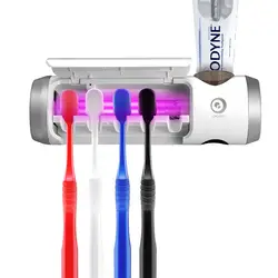 Ванная комната УФ легкая зубная щетка стерилизатор мини-пылесос УФ антибактериальные USB перезаряжаемые зубные пасты держатель чехол для