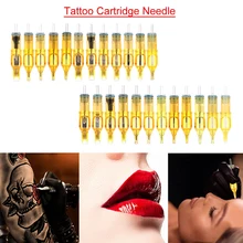 10 шт. революционная Татуировка игла для коррекции бровей Иглы Перманентный макияж картридж иглы Татуировка ручка 20 видов стилей для тату машина комплект