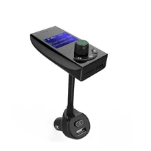 Топ предложения T30 Bluetooth автомобильный комплект громкой связи fm-передатчик AUX воспроизведение 5 в 3.1A двойной USB Автомобильные порты поддержка независимая мощность