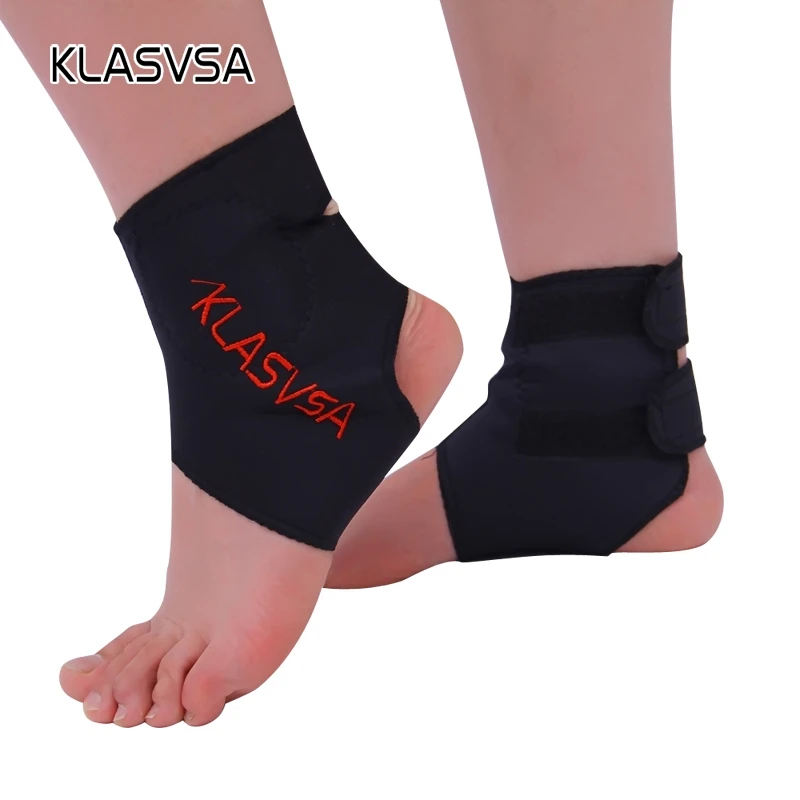 

KLASVSA 1Pair Self-heating Tourmaline Far Infrared Ray Magnetic Therapy Ankle Support Brace Massager Pain Relief