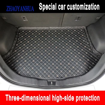 

ZHAOYANHUA Custom fit Car Trunk mats for Mitsubishi Oulander Pajero sport Lancer ASX Galant Grandis car styling carpet
