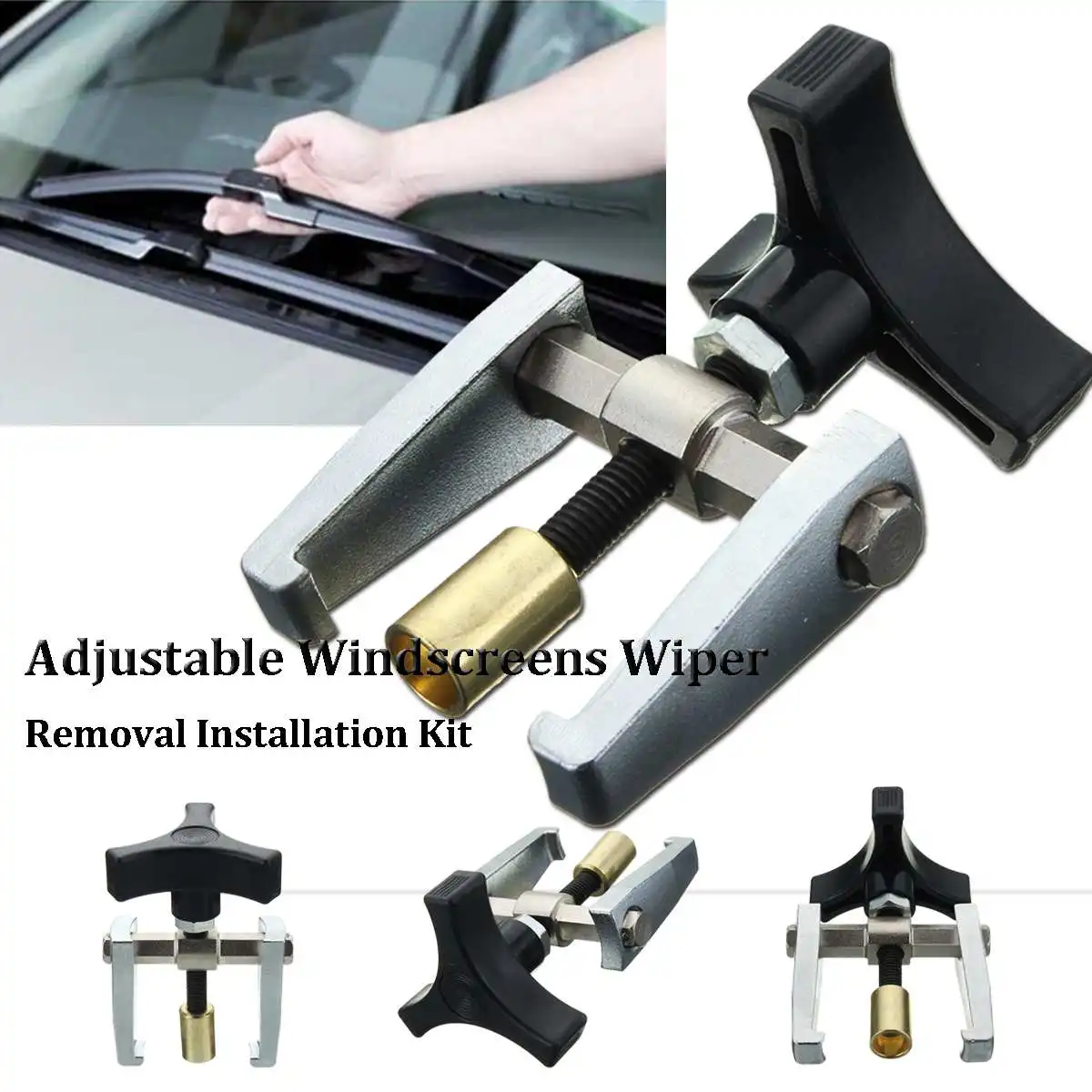 Car For SUV Windshield Windscreens Wiper Arm DIY Removal Installation Kit Adjustable Tool Car For SUV Windshield Windscreens Wiper Arm DIY Removal Installation Kit Adjustable Tool