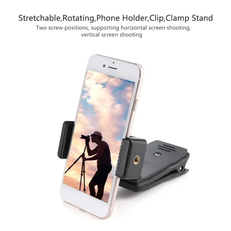 

Stretchable Rotating Selfie Cell Phone Holder Mount Bracket Clip Clamp Stand Tripod for Mobile Phone Smartphone for iphone 7