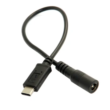 

10pcs/lot Type C USB 3.1 USB-C to DC 5.5*2.5mm Power Jack Charged Extension Cable for Mac book Cell Phone Tablet 20cm