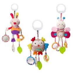 Мягкие животные детские игрушки погремушки музыка Мобильная кукла кровать колокольчик детская коляска ручные колокольчики плюшевые