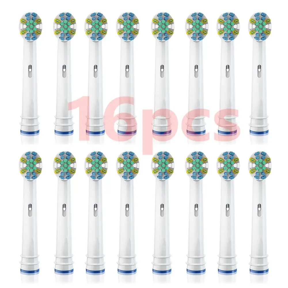

16pcs EB-25A electric toothbrush replacement heads for braun oral b vitality brush heads Floss Action