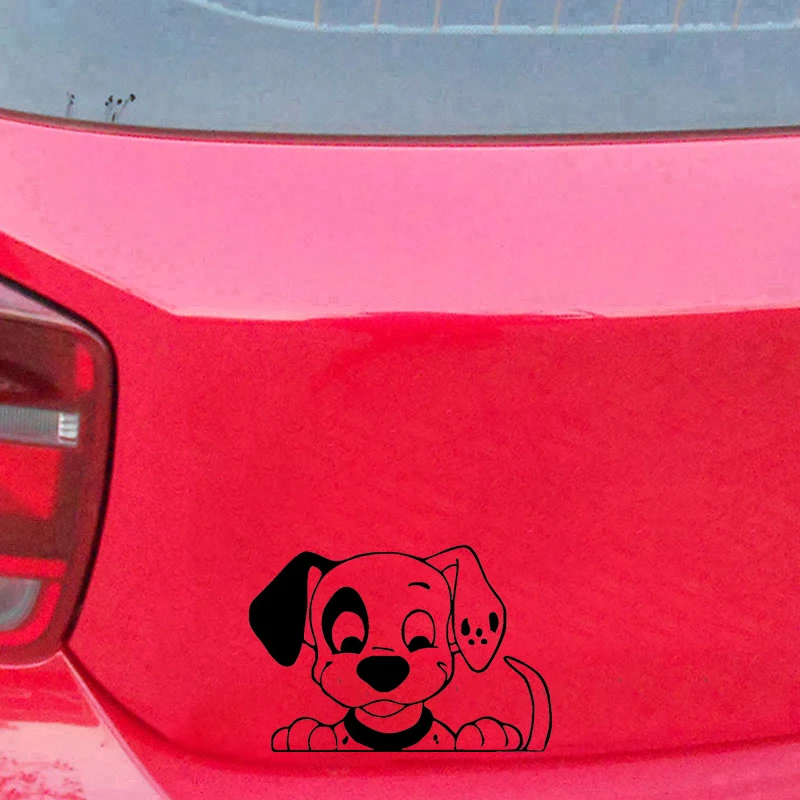 15*10CM Spotty Dog Cartoon Fun Car Sticker Personalized Classic Fashion Decorative Decals Rear Window Car Sticker 15*10CM Spotty Dog Cartoon Fun Car Sticker Personalized Classic Fashion Decorative Decals Rear Window Car Sticker