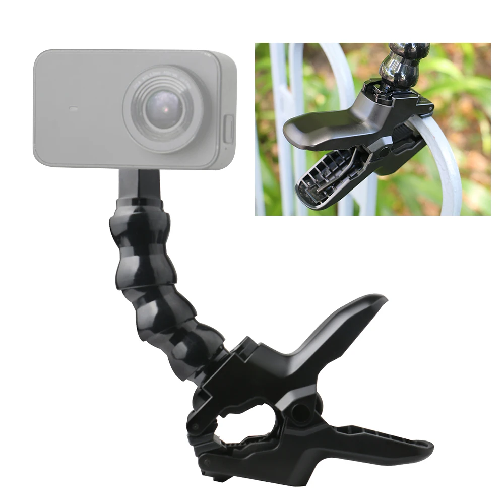 1/4" Screw Camera Holder Stand Flexible Clamp Mount Clip for GoPro Hero