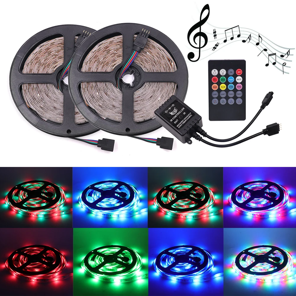 5050 RGB Светодиодная лента 2835 светодиодное освещение 60 светодиодов/м Riobbon Гибкая