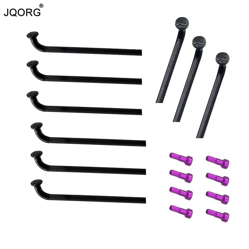 14 G Diameter 2.0 mm Black Color Bicycle Spokes Head 2.2 mm Equal