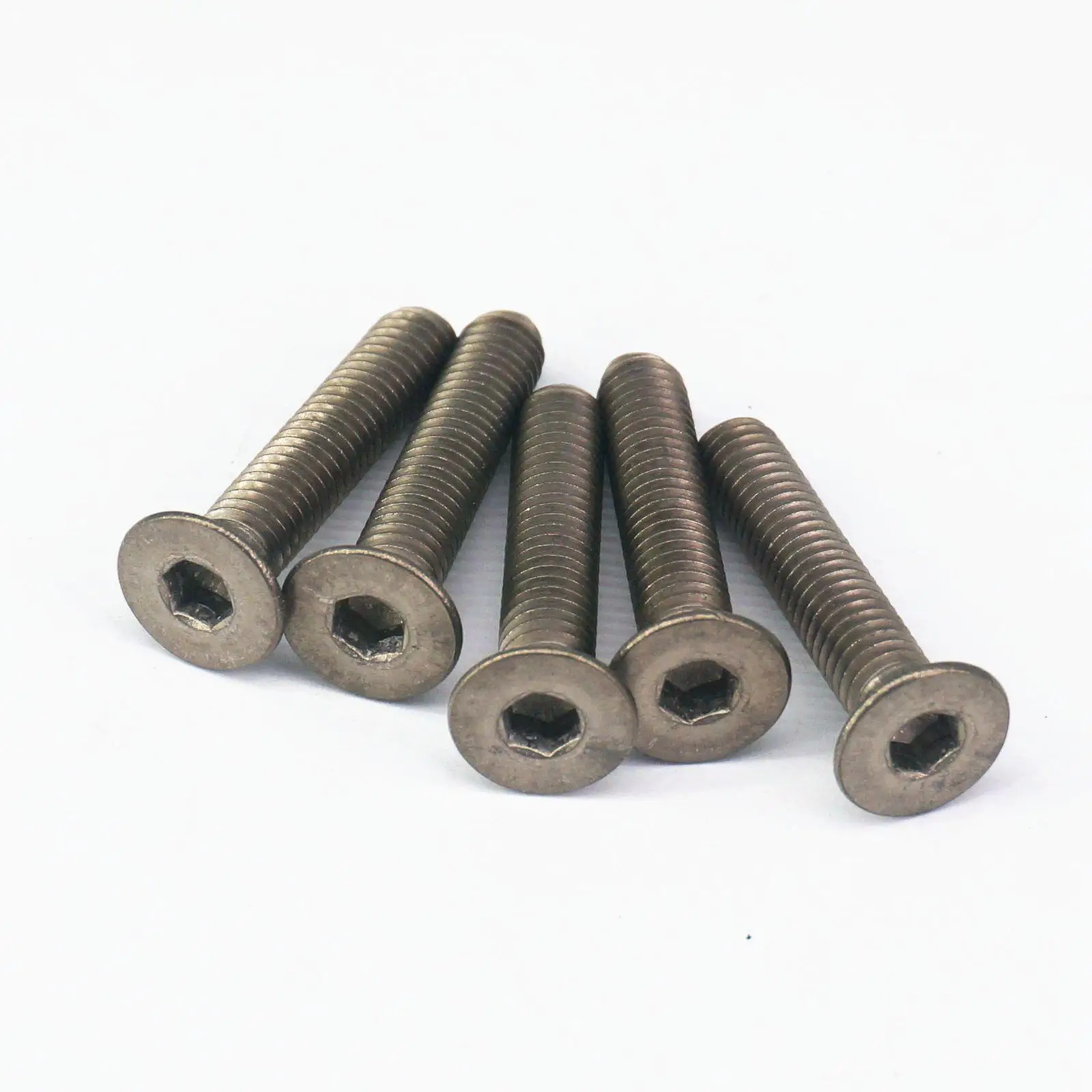 LOT20 M6 x 30mm GR2 Countersunk Titanium Hex Socket Cap Screw Bolts